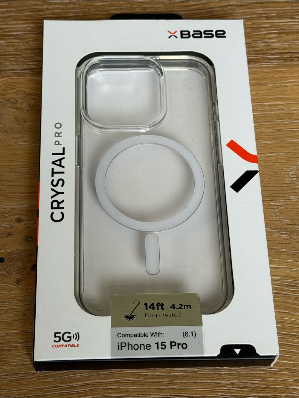 New xBase Crystal Pro Clear Case for iPhone 15 Pro 6.1” Crystal Clear Case